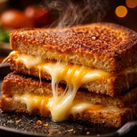 Hot Iron Grilled Cheese Sandwich