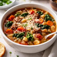 Hot Itaalian Sausage Soup