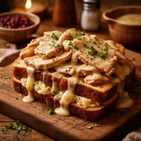 Hot Open Faced Sandwich