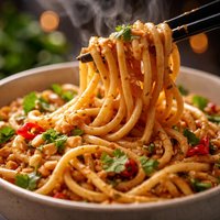 Hot or Cold Sesame Peanut Noodles