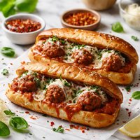 Hot or Not Hot Italian Meatball Sandwiches