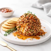 Hot Pepper Peach Preserves Cheese Ball
