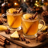Hot Rum and Pineapple Toddies