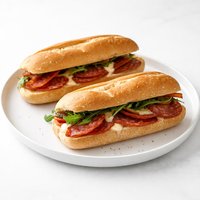 Hot Salami Baguettes