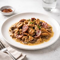 Hot Salami Chicken Stroganoff