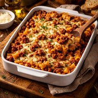 Hot Sausage and Noodle Bake