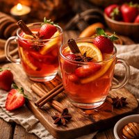 Hot Strawberry Cider