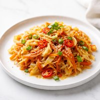 Hot Sweet and Sour Sauerkraut and Cabbage Salad