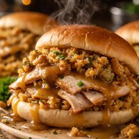 Hot Turkey and Dressing Sandwiches