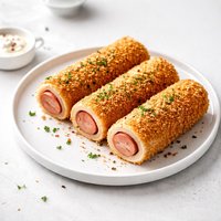 Hotdog Rolls with Breadcrumbs