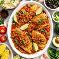 Huachinango Enchilado Snapper Fillets Cuban Style