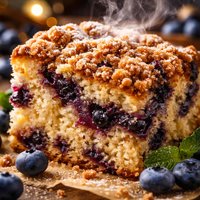 Huckleberry or Blueberry Coffee Cake