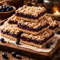 Huckleberry Streusel Bars