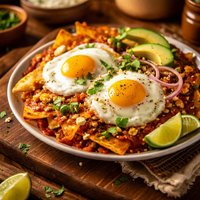 Huevos Y Chilaquiles Eggs with Tortillas