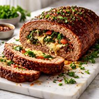 Huge Stuffed Meatloaf