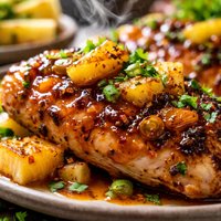 Hula Chicken with Pineapple Barbecue Sauce