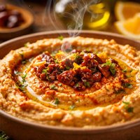 Hummus with Chipotles a Hint of Orange