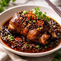 Hunan Smoked Ham Hock with Hot Black Bean Sauce