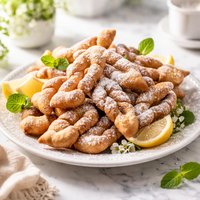 Hungarian Angel Wing Fry Cookies Csoroge