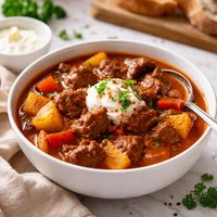 Hungarian Beef Stew Slow Cooker Style