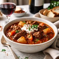 Hungarian Goulash with Red Wine