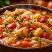 Hungarian Vegetarian Cabbage Soup