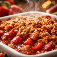 I Crave Rhubarb Crisp with Strawberries