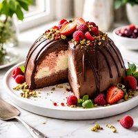 Ice Cream Bombe Cake