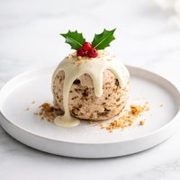Ice Cream Christmas Pudding
