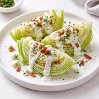 Iceberg Lettuce Wedges W Creamy Blue Cheese Dressing