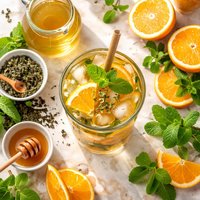 Iced Green Tea W Orange Essence