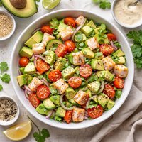 Imitation Crab Surimi and Avocado Salad
