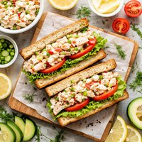 Imitation Crabmeat Sandwich