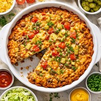 Impossible Cheesebuger Pie