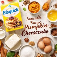Impossible Easy Pumpkin Cheesecake Bisquick