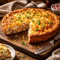 Impossible Ham N Swiss Pie