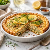 Impossible Salmon Pie