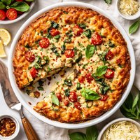 Impossibly Easy Italian Chicken Pie