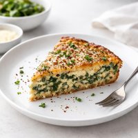 Impossibly Easy Spinach Parmesan Pie