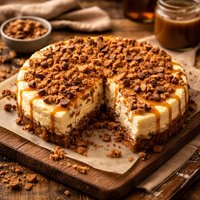 Impossibly Easy Toffee Bar Cheesecake