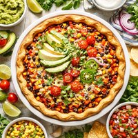 Improbable Vegetarian Mexican Pie