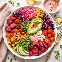 In the Pink Vegetable Salad