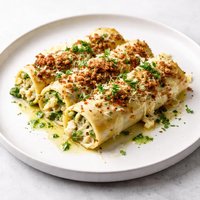 Incredible Baked Cauliflower and Broccoli Cannelloni