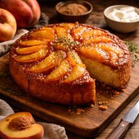 Incredible Peach Upside Down Cake
