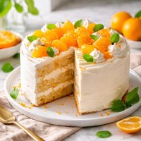 Incredibly Cool and Refreshing Mandarin Orange Cake