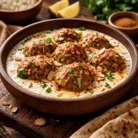 Indian Almond Koftas with Yogurt