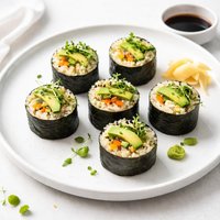 Indian Cauliflower Rice Raw Foods Sushi