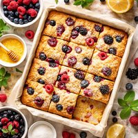 Indian Cornmeal Berry Dessert