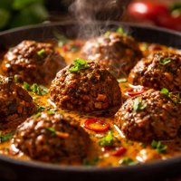 Indian Lamb Meatballs in Curry Sauce