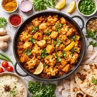 Indian Potatoes and Cauliflower